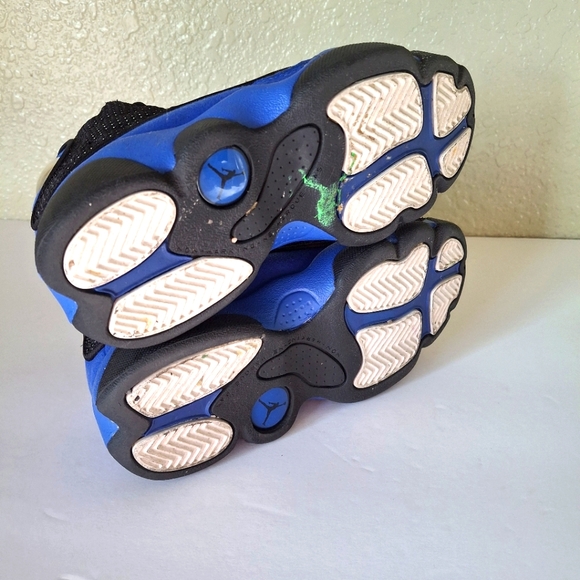 Jordan 13 Retro Hyper Royal Blue &  Black Kids Collectible Sneakers 12C - Picture 10 of 11
